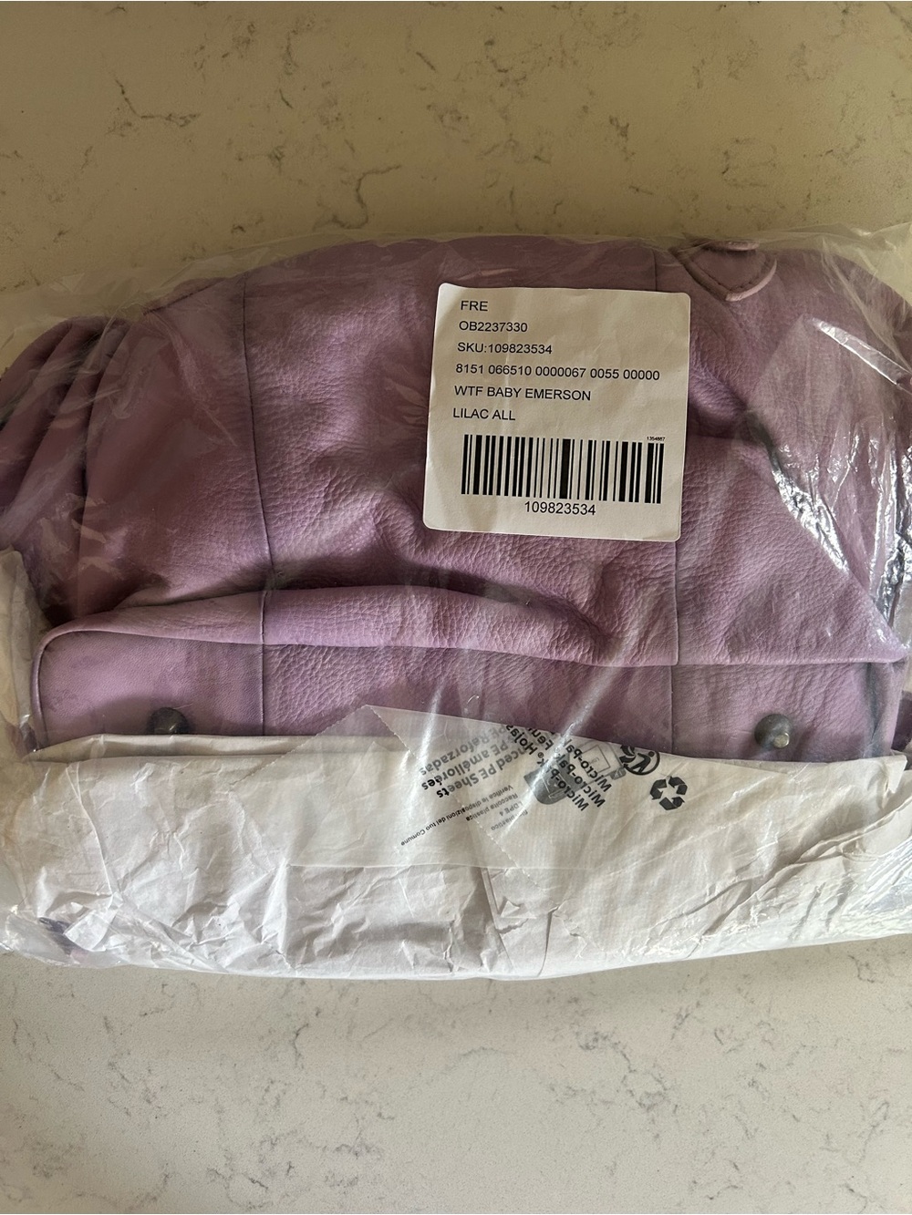 NWT We The Free Baby Emerson Tote in Lilac-All Bag Charms & Scarves Included - Picture 3 of 16